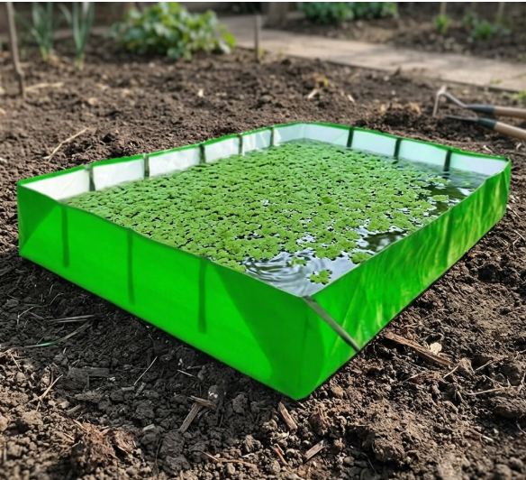 HDPE 450 GSM UV Protected Fabric Azolla Growing Bed/Cultivation Bed (Grow Bed) 6ft x 4ft x 1ft-(Pack of 1)
