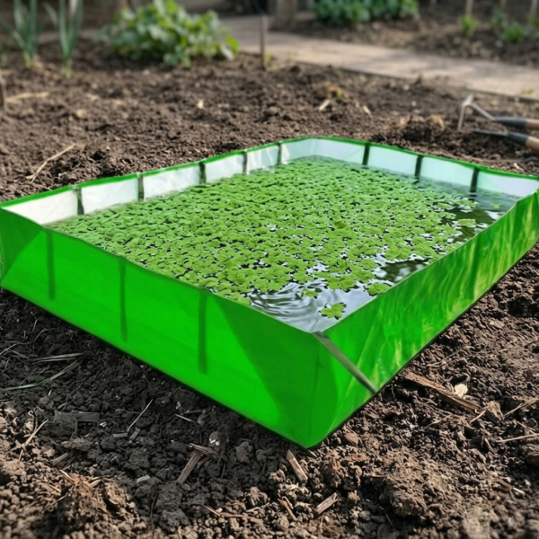 HDPE 450 GSM UV Protected Fabric Azolla Growing Bed/Cultivation Bed (Grow Bed) 6ft x 4ft x 1ft-(Pack of 1)