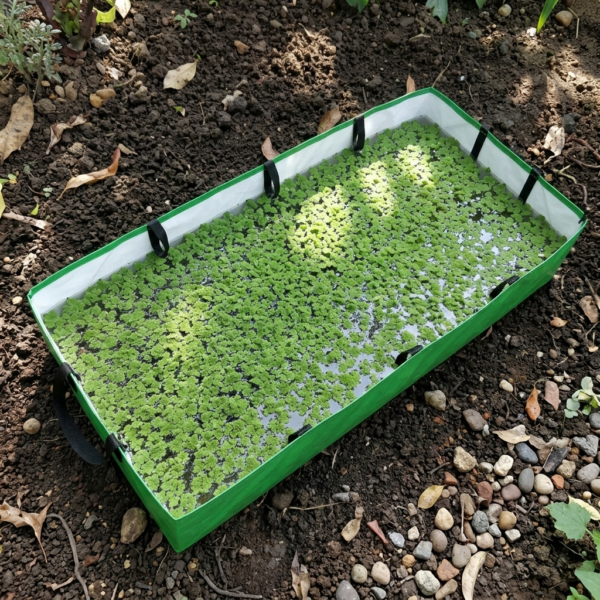 HDPE 450 GSM UV Protected Fabric Azolla Growing Bed/Cultivation Bed (Grow Bed) 8ft x 4ft x 1ft-(Pack of 1)